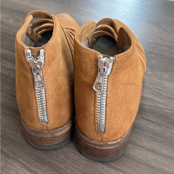 Free People Swept Away Tan Leather Ankle Booties - Picture 2 of 6